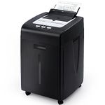 iOCHOW 200-Sheet Auto Feed Paper Shredder: 40 Mins Micro Cut Paper Shredder High-Security Level P-5 Commercial Heavy Duty Paper/CD/Credit Card Quiet Shredder for Home Office Use with 35L Pullout Bin