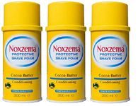 3x Noxzema Shaving Foam Cream with Cocoa Butter 300ml