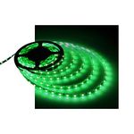 Water-Resistance IP65, 12V Waterproof Flexible LED Strip Light, 16.4ft/5m Cuttable LED Light Strips, 300 Units 3528 LEDs Lighting String, LED Tape(Green) Power Adapter not Included