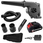 2-in-1 Cordless Air Blower & Vacuum | High-Power, Battery-Powered Handheld Blower with Variable Speed for Garden, Car, and Dust Cleaning
