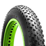 Fat Tires 26×4.0 Bike Fat Bike Tire,Electric Bicycle Bike Plus Tires Wire Dual Wide Mountain Snow Bike Tire (26×4.0)