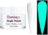Glow in the dark White Acrylic Nail Powder for French Nails Art 1OZ AP061