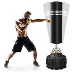 YOLEO Punch Bag Free Standing Heavy Boxing Bag with Suction Cups Base - Freestanding Punching Bag for Adults Kickboxing Bag for MMA Muay Thai Fitness