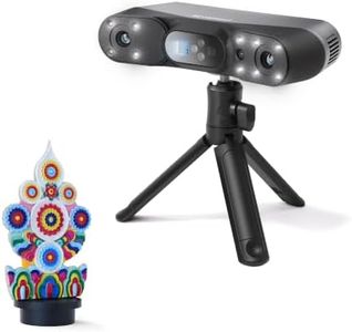 Revopoint POP 4 3D Scanner, 0.03mm Accuracy Blue Laser, Up to 105 fps, AI Segmentation & 3DGS Modeling, 5 Scanning Modes, Anti-Shake Tracking, Outdoor Scanning, WiFi 6, for 3D Printing, Standard