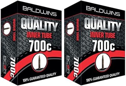 Baldwins PAIR 700c Cycle/Bike Inner Tubes 700 x 28c to 45c (Fits any 28c, 30c, 32c, 35c, 38c, 40c, 42c, 45c) Presta/French Type Valves (Pack of 2)