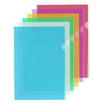 Transparent Document Folder, A4 Plastic File Folders, 12PCS Waterproof Dustproof Clear Document Folder for Offices, Schools, Businesses to Protect Important Documents, Multiple Colors