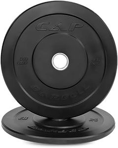 CAP Barbell Better Olympic Bumper Plate Set, Black, 10 lb Pair