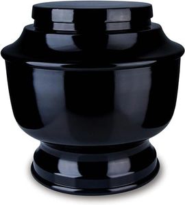 THE ASCENT MEMORIAL Black Adult Cremation Urns for Human Remain Ashes Male Female | Premium Quality Black Funeral Urn for Human Ashes | Urns and Keepsake for Men and Women