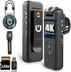 【Upgraded】4K Body Camera with Audio