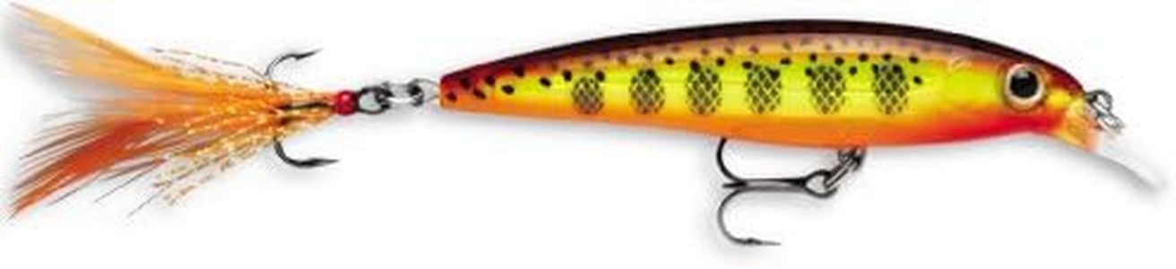 Rapala X-Rap 08 Fishing Lure, 3.125-Inch, Hot Mustard Muddler