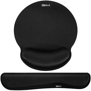 Ergonomic Keyboard Wrist Rest and Mouse Pad with Wrist Support, SAMIT Memory Foam Mouse Cushion Anti-Slip Computer Wrist Rest Pad for Comfortable Typing Wrist Pain Relief (Keyboard Wrist Rest)