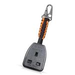 Socket Tester Holder Pro: Secure & Organize Your Electrical Tools with R1 + R2 Link and Carabiner Clip black and orange