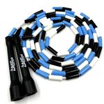 JUMP ROPES WORLD,NEW CHAMPION Sx BEADED JUMP ROPE FOR MENS,KIDS BEADED JUMP ROPE. (9ft, Blue)