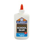 Elmer's Washable No-Run School Glue, 7.625 oz, 1 Bottle (E308)