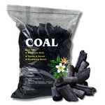 SUSHILA AGROFERT Premium Coal 1kg - Suitable for Barbecue, Pooja Dhoop, Havan, and Gardening Use.