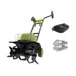 Sun Joe 24V-X2-TLR14 48-Volt iON+ Cordless Garden Tiller/Cultivator, Kit (w/ 2 x 2.0-Ah Batteries and Charger)