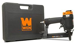 WEN 61711 18-Gauge 3/8-Inch to 1-Inch Air-Powered 1/4-Inch Narrow Crown Pneumatic Stapler, Black