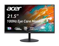 Acer SB222Q EBI 21.5" Full HD (1920 x 1080) Widescreen Frameless IPS Monitor|AMD FreeSync | 1ms (VRB) | 100Hz Refresh | 1 x HDMI & 1 x VGA | HDMI Cable Incl.