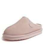 Fireside by Dearfoams Women's Greta Shearling Indoor/Outdoor Clog Slipper, Pink, Numeric_8