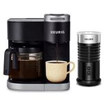 Keurig K-Duo Single Serve K-Cup Pod And Carafe Coffee Maker & Keurig Milk Frother For Lattes And Cappuccinos