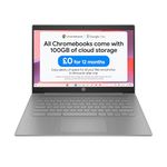 HP Chromebook 14" | Intel Celeron | 4 GB RAM | Intel UHD Graphics | HD Display | Chrome OS | Dual Speakers | Anti-glare panel True Vision HD Camera | 14a-ne1000sa