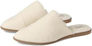 TOMS Women's Jade Mule, Natural Canvas Fray, 9 US