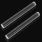 AUGSUN 1pcs Acrylic Clay Roller Acrylic Round Tube Roller Rolling Clay Bar Clear Clay Art Craft DIY Polymer Clay Tool