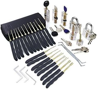 Moli 7pcs Transparent Lock Locksmith Practice Lock with 28pcs Lock Pick Tool Training Interesting Unlock Set