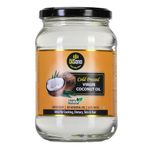 DiSano Cold Pressed Virgin Coconut Oil Bottle, Glass Bottle, 500ml