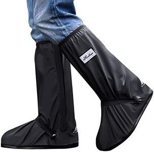 MODIGT Rain Boot Shoes Cover Men Women Waterproof Anti-Silp PVC Shoes Cover Reusable & Foldable Overshoes for Cycling Fishing Washing(XL Size)