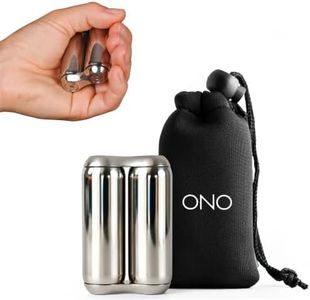 ONO Roller - Handheld Fidget Toy for Adults | Help Relieve Stress, Anxiety, Tension | Promotes Focus, Clarity | Compact, Portable Design (Mini Size/Stainless Steel, Steel)