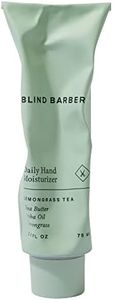 Blind Barber Lemongrass Tea Hand Moisturizer - Hydrating & Soothing Lotion with Shea Butter, Avocado & Jojoba for Dry, Cracked Skin - Men's Skin Care (2.6oz / 75ml)