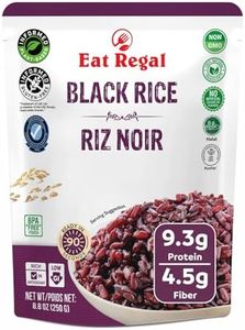Eat Regal Ancient Black Rice, Ready in 90 Seconds, Non-GMO, Gluten-Free, 8.8 oz Pouches, Pack of 6