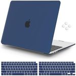 iCasso Compatible with MacBook Pro 13 inch Case 2022 2021-2016 Release A2338M2/M1/A2251/A2289/A2159/A1706/A1708, Plastic Hard Shell Case with 5 Rows Keyboard Cover for MacBook Pro 13" (PeonyBlue)