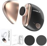 AprElm Portable Electric Hand & Foot Callus Remover with 2 Glass Grinding Heads, Rechargeable 800RPM Mini Electric Hand & Foot File for Travel Outdoors Office Gym (E9 Black Gold)