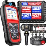 Autel MaxiTPMS TS508WF KIT, 2026 TPMS Programming Tool, WiFi Ver of TS508 TS501 PRO TS408S TS601, Relearn Activate All Sensor, TPMS Scan Tool w/ $300 8PCS Sensor & 4PCS Valves, TPMS Reset, Free Update