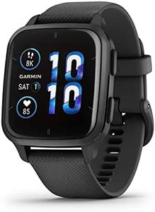 Garmin Venu Sq 2, AMOLED GPS Smartwatch, All-day Health Monitoring and Fitness Features, Music Storage, Sports Apps and More, Square Design Smartwatch with up to 11 days battery life, Black