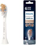 Philips Sonicare Genuine A3 Premium All-in-One Replacement Electric Toothbrush Head – Pack of 6 Philips Sonicare Replacement Brush Heads in White (Model HX9096/10)