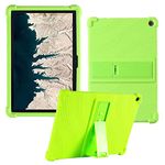 HminSen Case for Lenovo 10e Chromebook Tablet,Kids Friendly Soft Silicone Adjustable Stand Cover for Lenovo 10e Chromebook Tablet (Green)