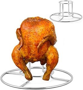 HaSteeL Beer Can Chicken Holder 2 Pack, Stainless Steel Chicken Rack for Grill Smoker Oven BBQ, Vertical Beer Butt Chicken Stand for Tender Roaster Chicken & Turkey, Sturdy & Dishwasher Safe