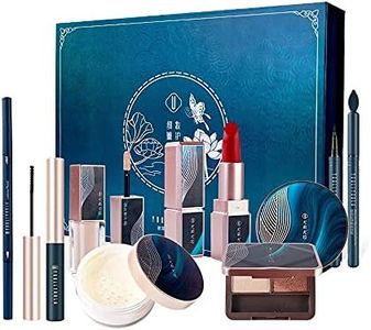 Juego de maquillaje de 8 piezas, cosméticos a prueba de agua, crema BB, corrector, polvo, lápiz labial, sombra de ojos, lápiz de cejas, delineador de ojos, rímel, juego de regalo de maquillaje