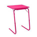 WOW MATE- Multipurpose Alloy Steel Laptop Table For Home Study And Office Use (Medium, Pink), 53 Centimeters