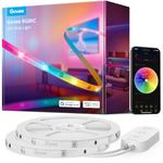 Govee 65.6ft RGBIC LED Strip Lights for Bedroom, Home Decor, Smart LED Strip Lights Alexa Compatible, DIY Multiple Colors on One Line, Color Changing LED Lights Music Sync, 2 Rolls of 32.8ft