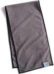 MISSION Dual Action Cooling & Drying Towel, Charcoal/Black - Cools Up to 6 Hours - Moisture & Sweat Absorbent - UPF 50 Sun Protection - Machine Washable