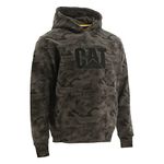 Caterpillar Men's Trademark Hooded Sweatshirt, Night Camo, Large