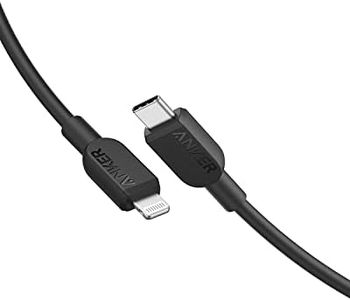 Anker USB C to Lightning Cable, 3ft MFi Certified, Fast Charging for iPhone 14 Plus/Pro/13/12/11/X/XS/XR (Black, Charger Not Included)