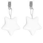 Mini Handbag Light, 2PCS Stars Shaped Purse Glow Sense Bag Light, Lightweight Touch Sensor Purse LED Lamp with Clip, Funny Automatic Glow Sense Handbag Wallet Lamp, for Women Girls