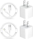 iPhone Charger [Apple MFi Certified] USB Charger Block with 6ft USB to L Cable Compatible with iPhone 14 13/12/11/XS/XR/X 8 7/iPad - 2Pack