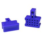 RLECS 2pcs Hydraulic Disc Brake Bleed Blocks Compatible with Shimano, AVID SRAM and More for 2-Piston Caliper, Blue