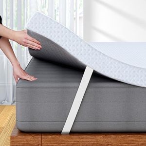 FRIDEKO Memory Foam Mattress Topper Single Bed - 11 cm Extra Thick Dual Layer Topper - Medium Firm for Back Pain Relief Pressure Relief - Hypoallergenic Washable & Removable Cover Size: 90 x 190 cm